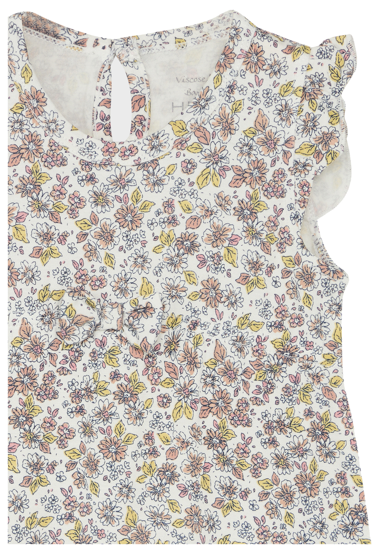 Hust & Claire Baby Einteiler Bambus Kurz Ivory