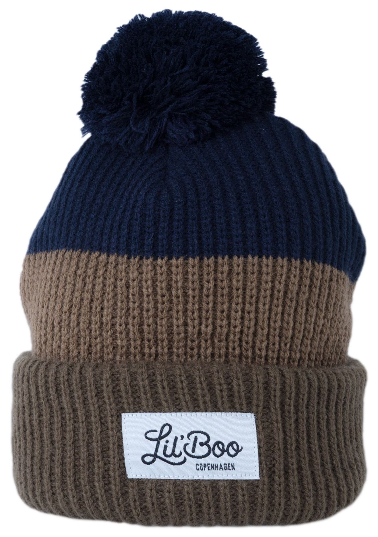Lil’ Boo Rainbow Beanie - Brown/Navy