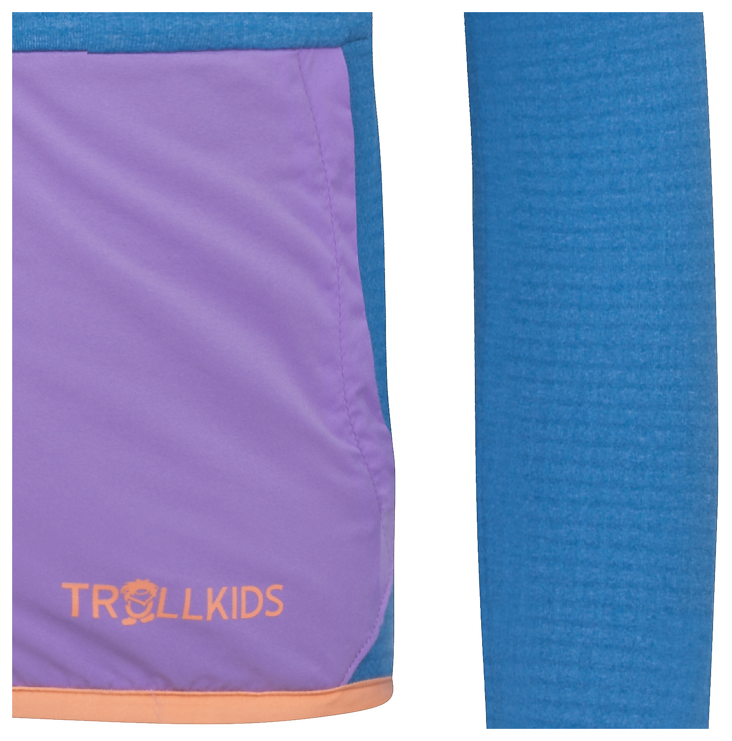 Trollkids Girls Holmedal Fleece Jacke cornflower/violet sorbet