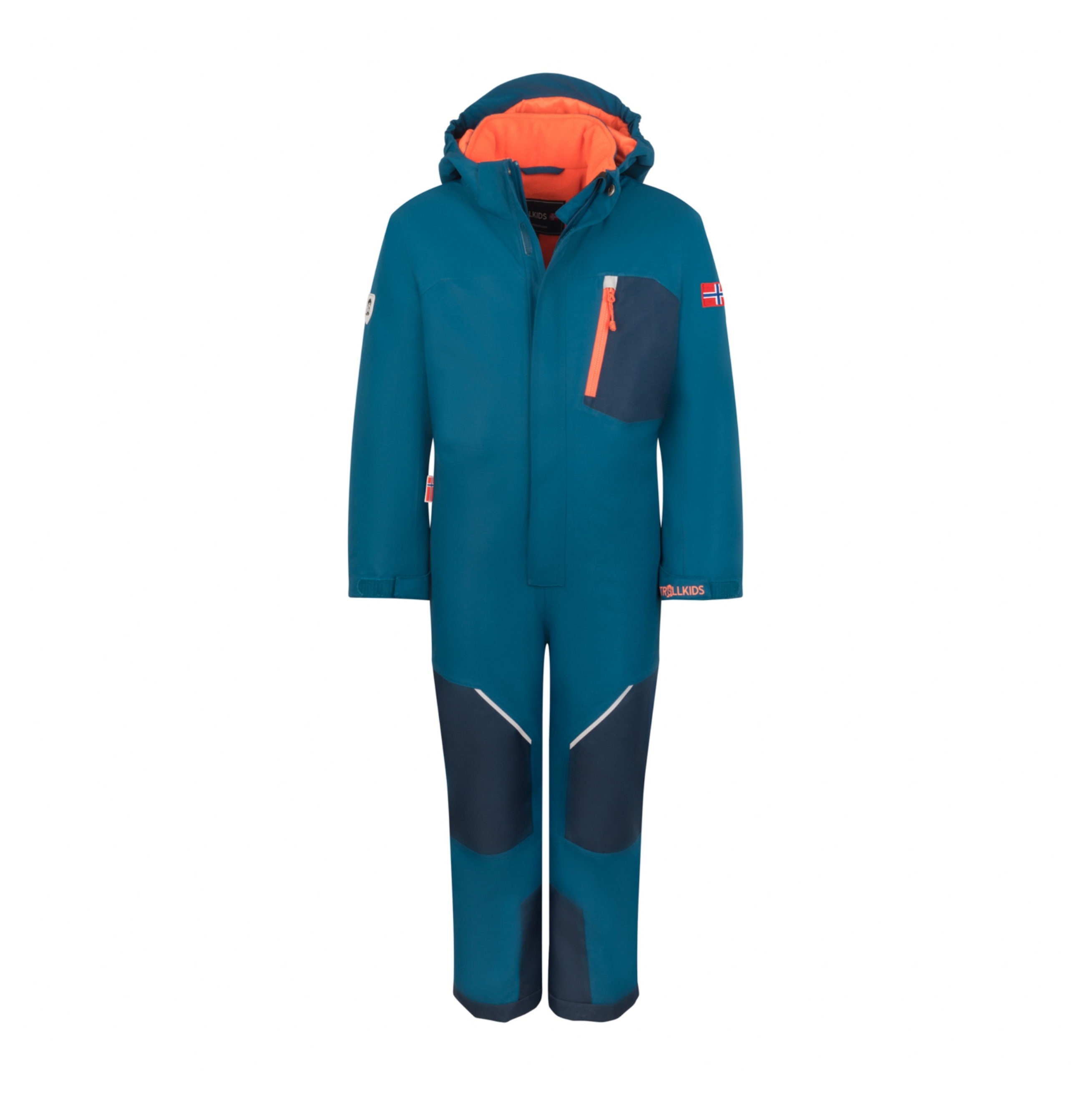 Trollkids Isfjord Schneeanzug XT madeira blue/deep orange