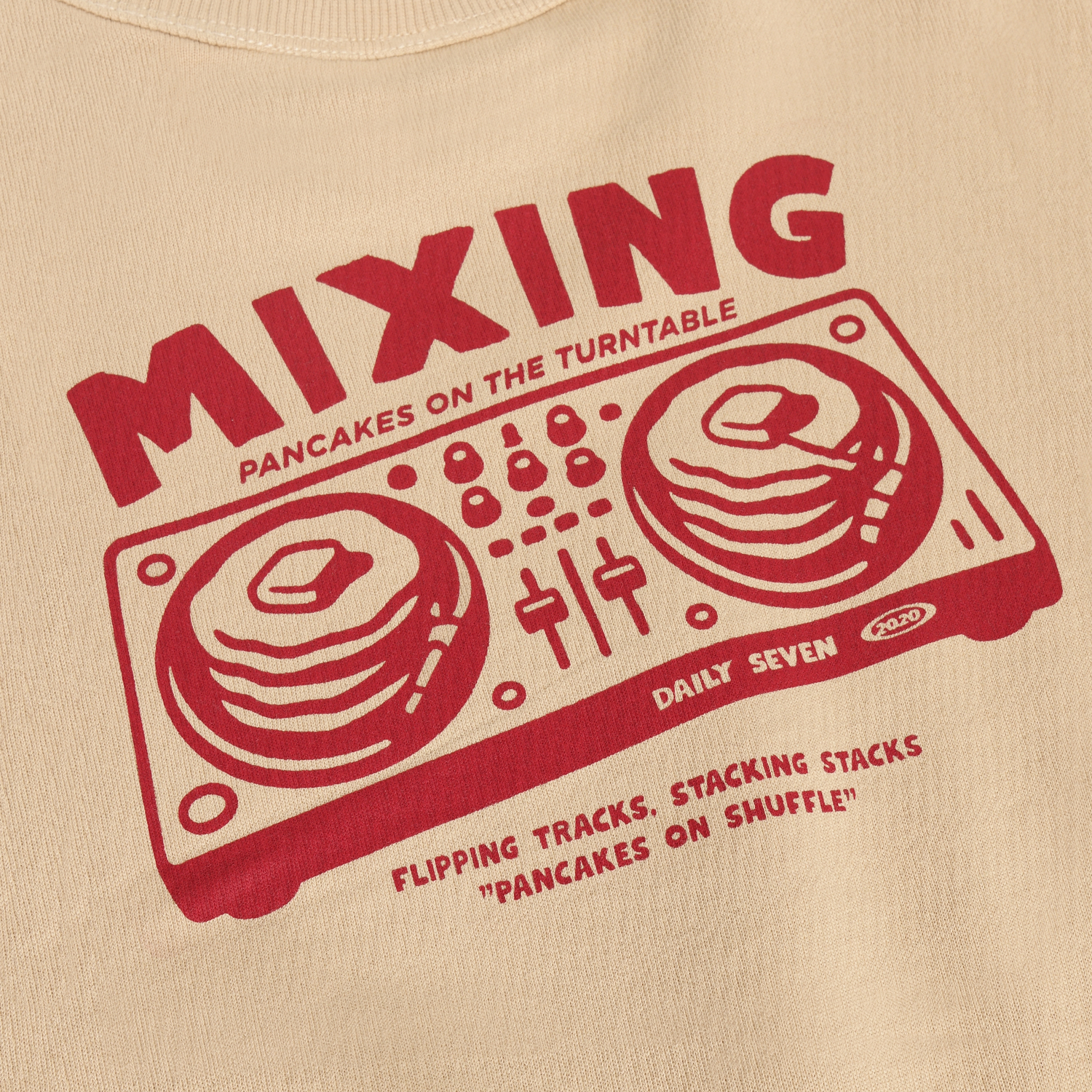 Daily Seven Boy Sweater Oversized Backprint ginger
