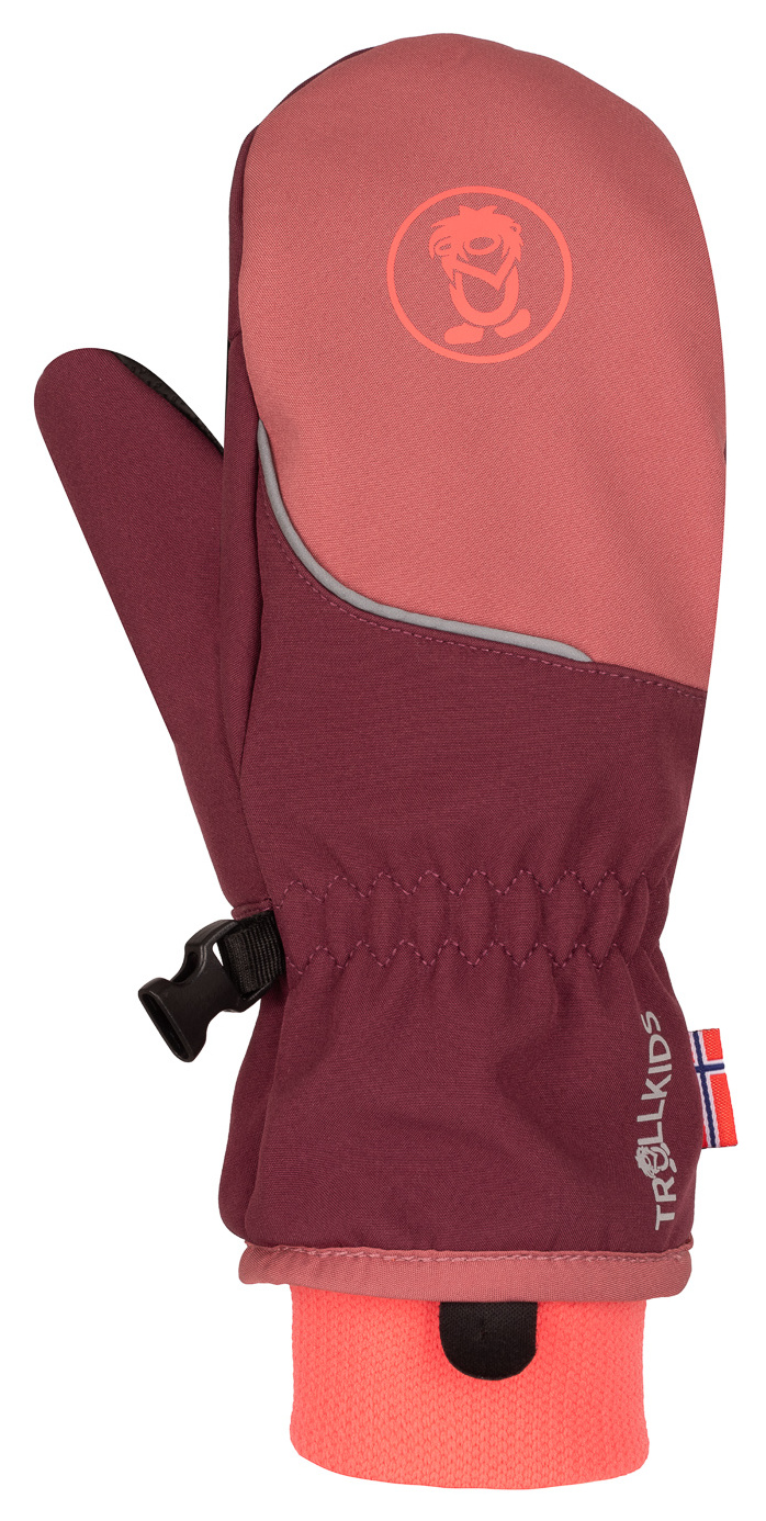 Trollkids Trolltunga Softshell Mitten Deep Ruby