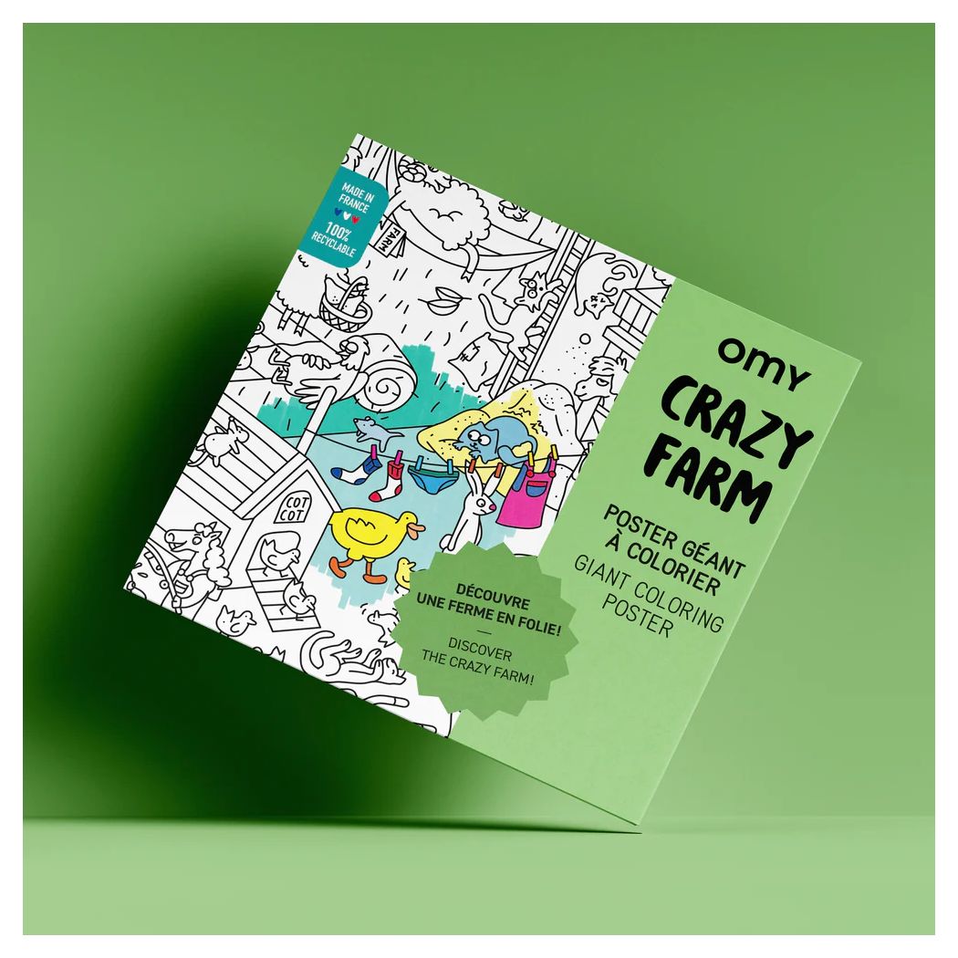 OMY Coloring Poster FARM