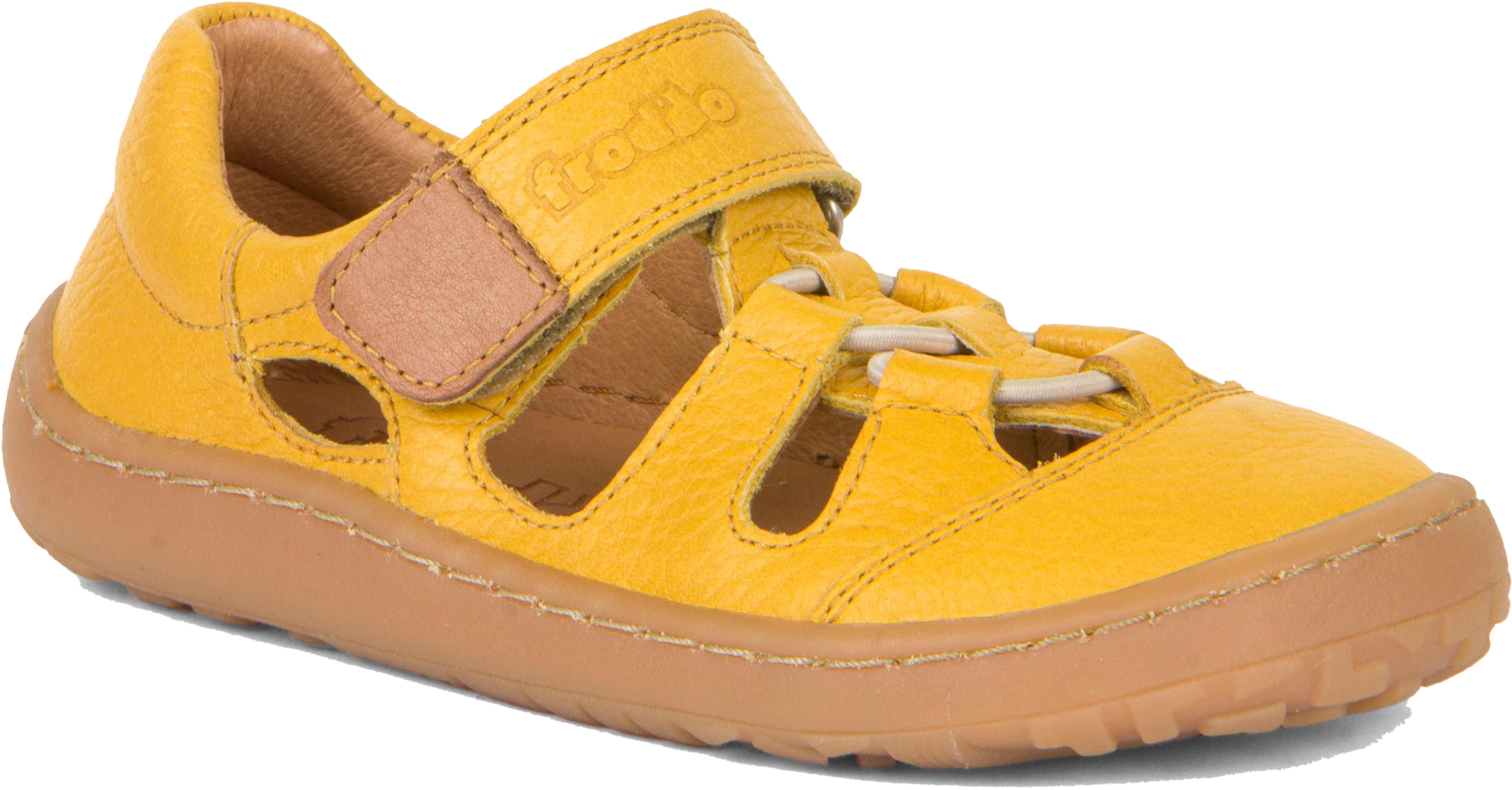 Froddo Barfuss Sandale Elastic Klett Gelb