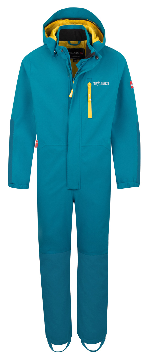 Trollkids Bergen Regen Overall Atlantic Blue/Ginger