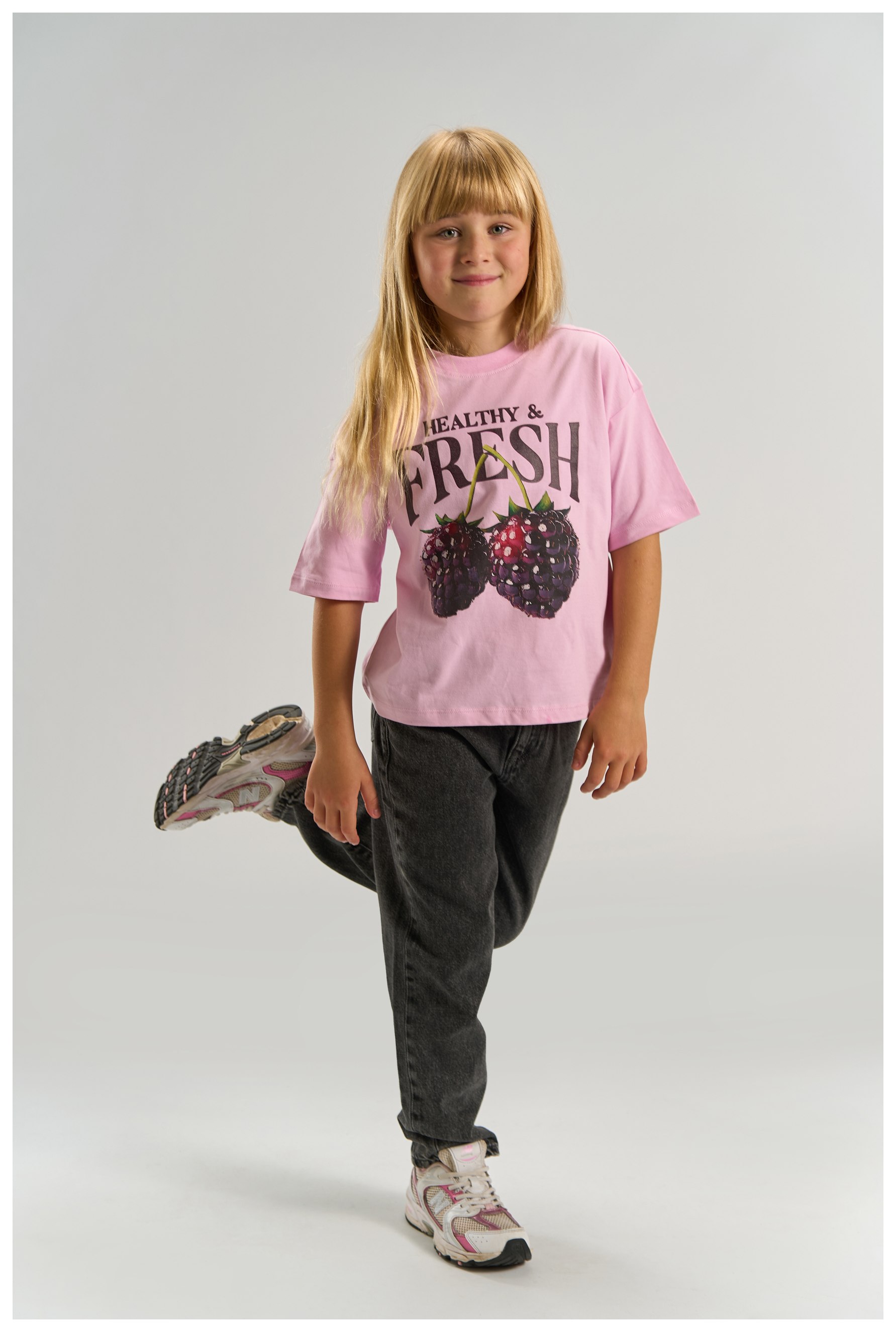 The New Girl Kurzarmshirt Fresh lavender