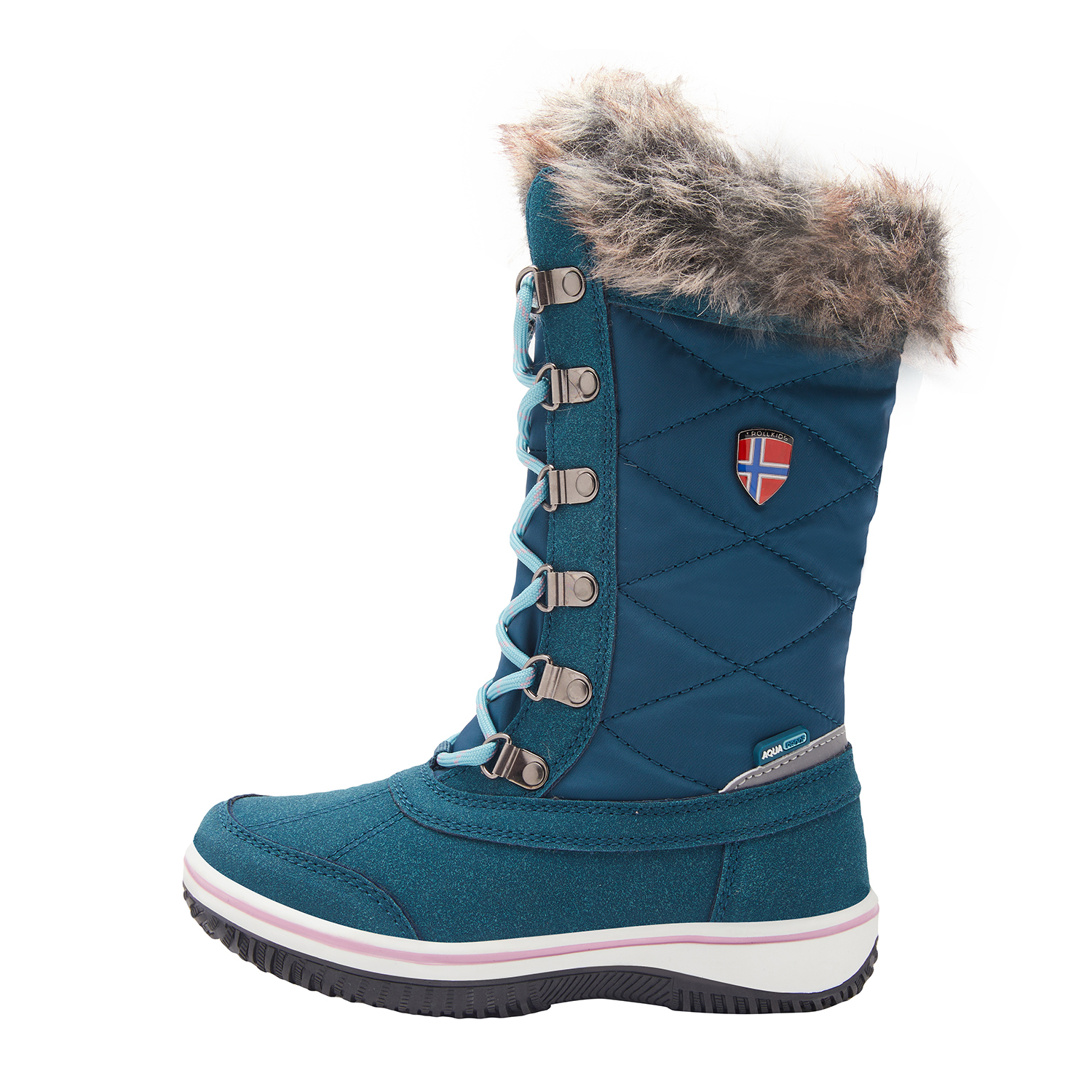 Trollkids Girls Holmenkollen Snow Boots teal/aqua