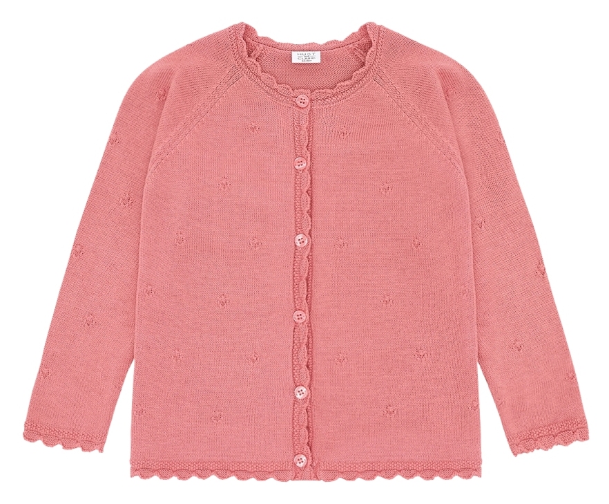 Hust & Claire Girl Strickjacke Pointelle Sorbet