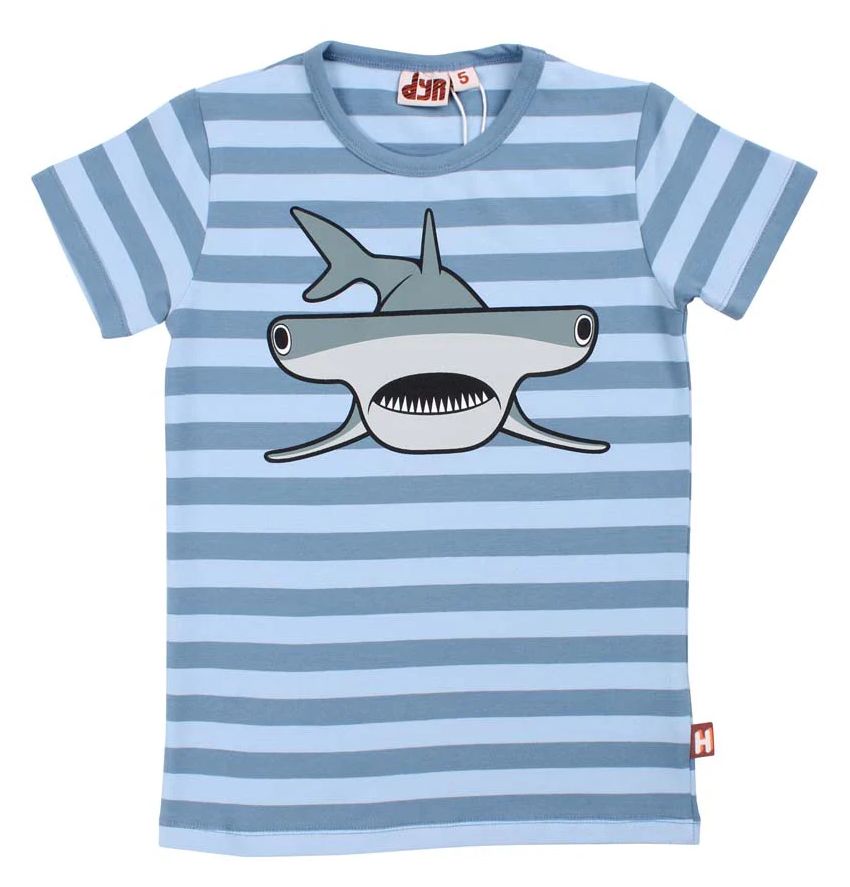 DYR Shirt Dyrgrowl Hammerhaj AOP/STRIB Porcelaine/Blue