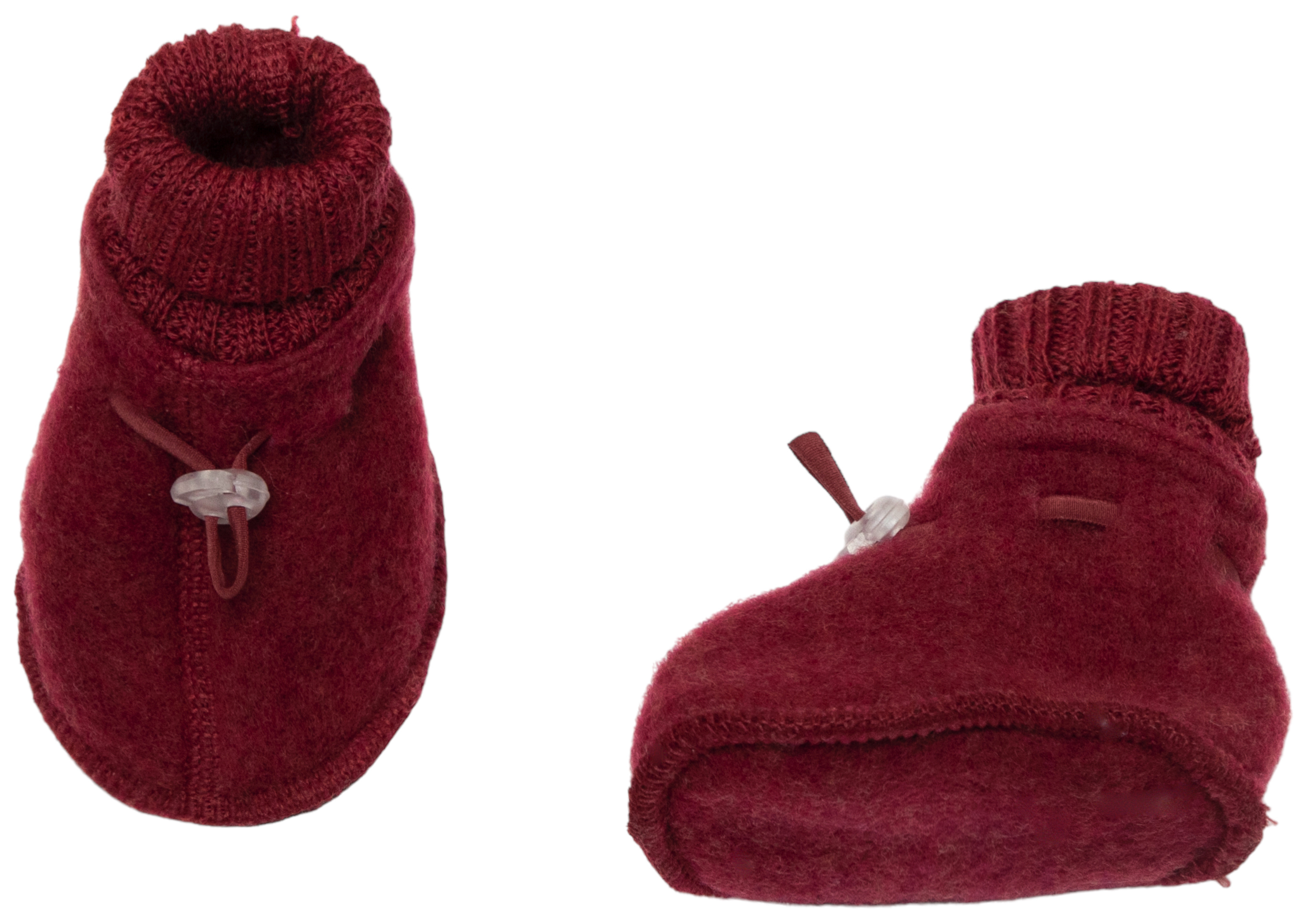 Joha Baby Wolle Überschuhe Bordeaux