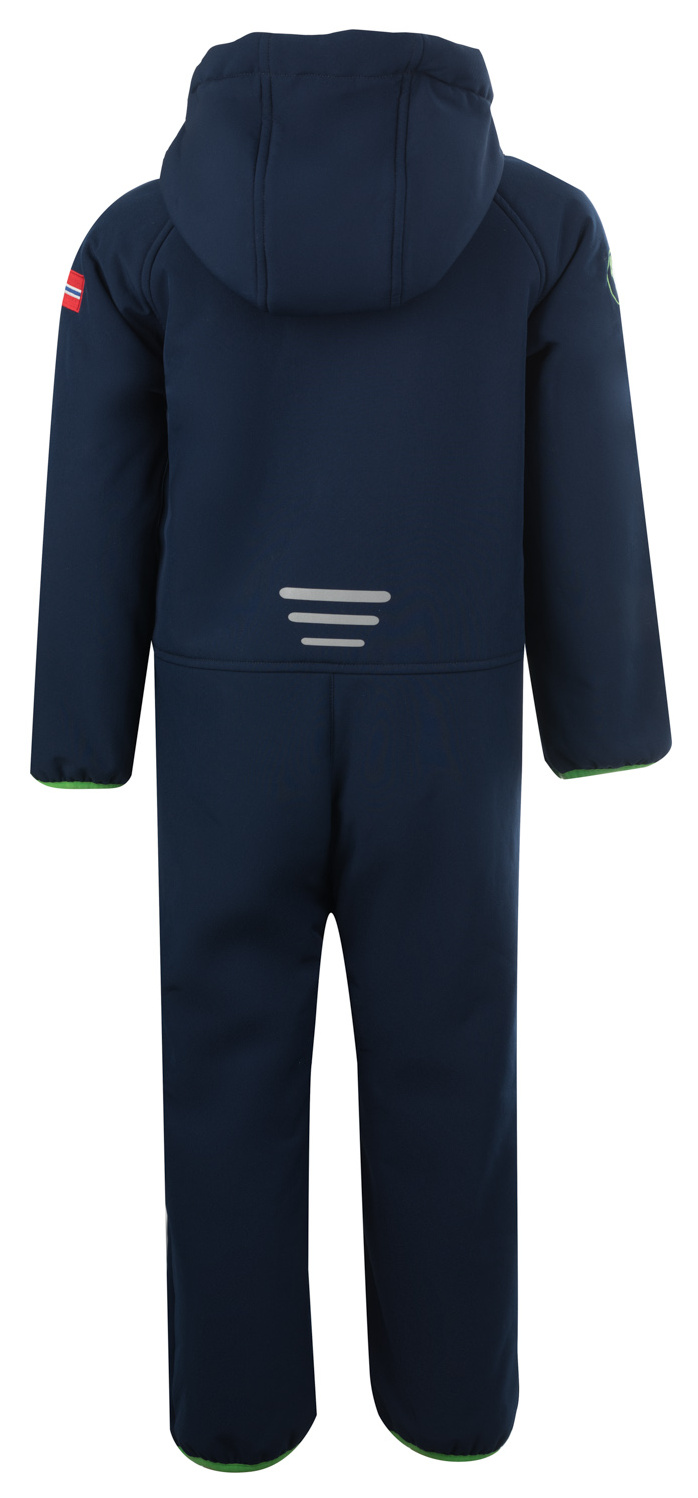 Trollkids Nordkapp Softshell Overall Navy Green