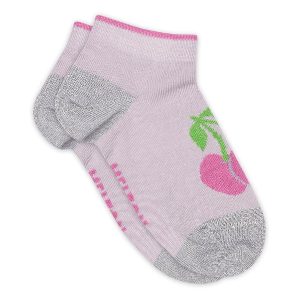 Melton Sneaker Socken Cherries lilac