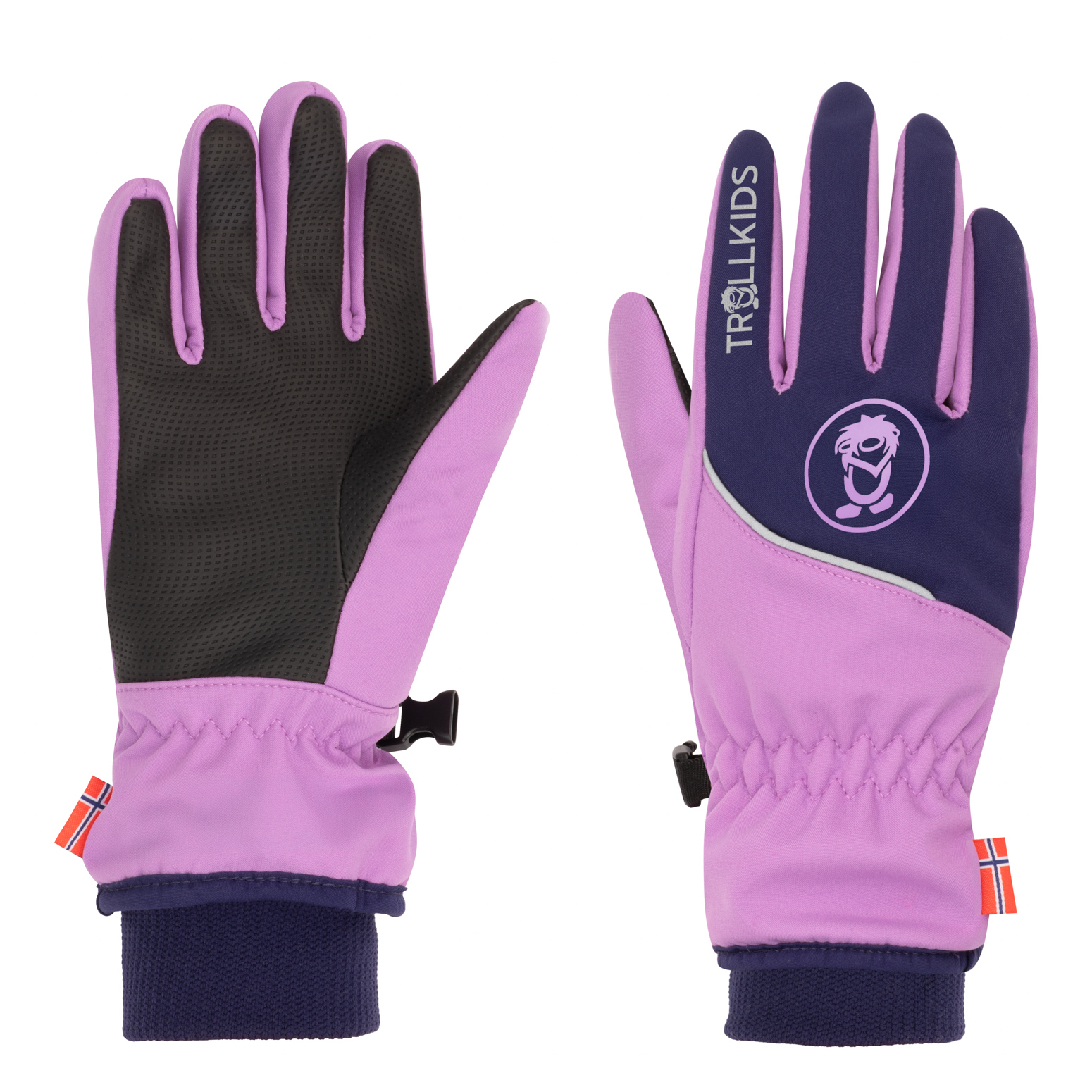 Trollkids Trolltunga Softshell Glove Light Violet/Deep Violet