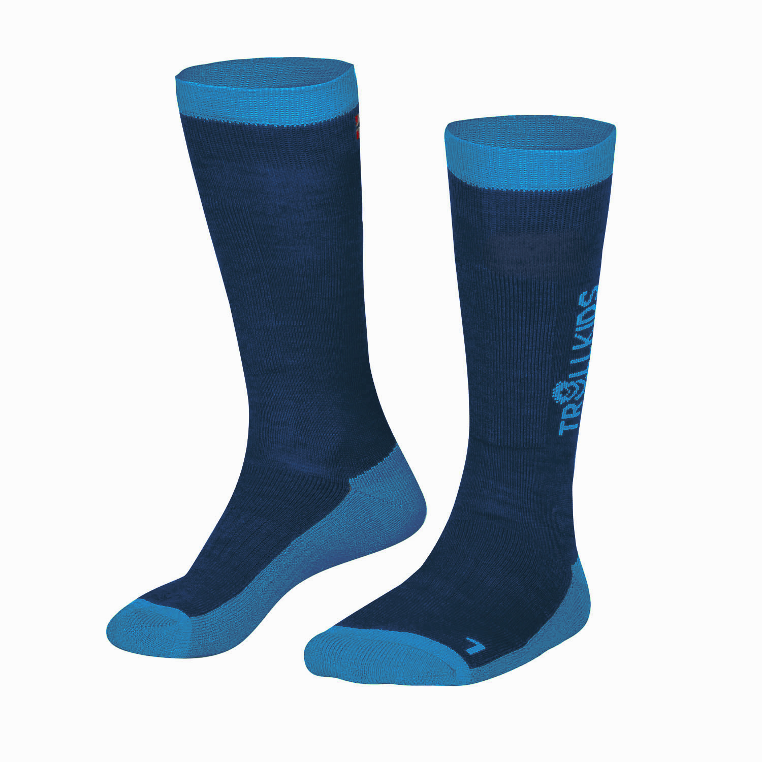 Trollkids Ski Socks night sky/vivid blue