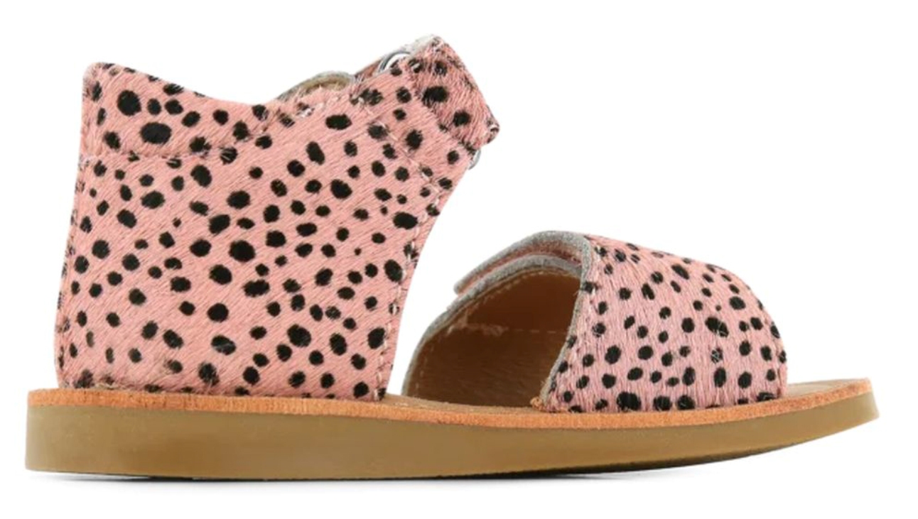 shoesme Sandale Girl Pink Black Dots