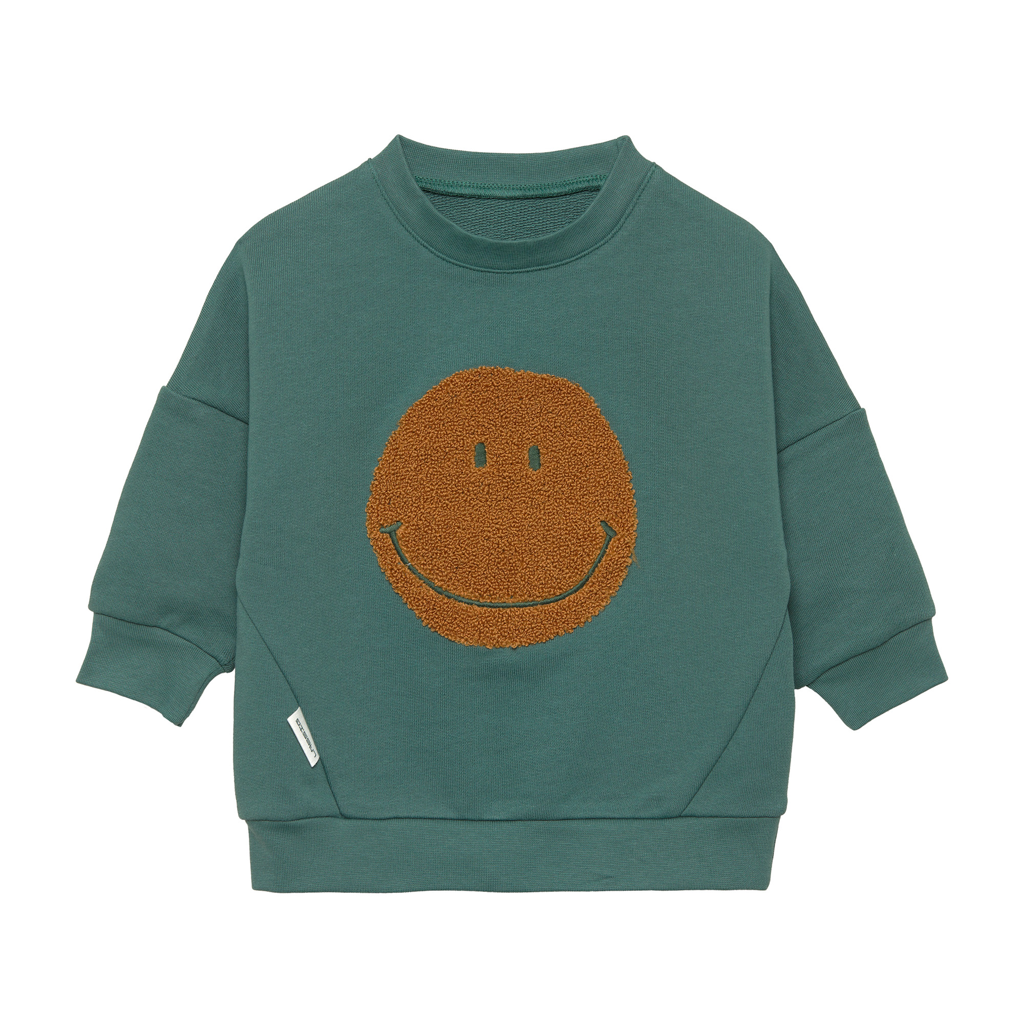 Lässig Kids Sweater GOTS Little Gang Smile ocean green