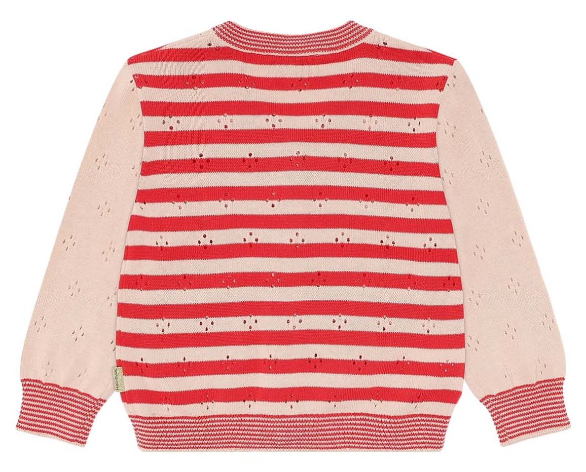 Hust & Claire Girl Cardigan Camilla Stripes Poppies