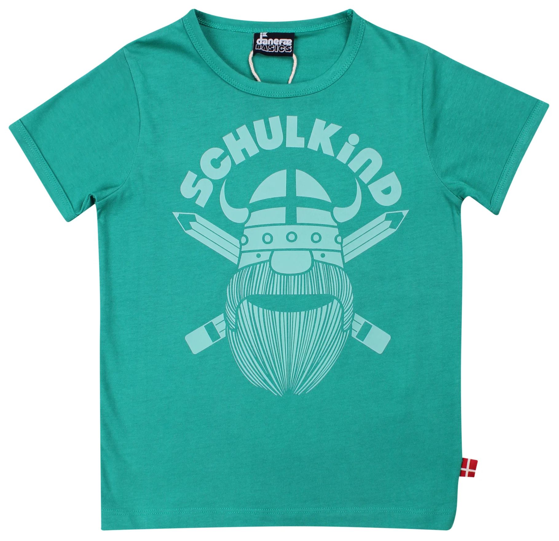 Danefae Schulkindshirt kurz Teal Lake