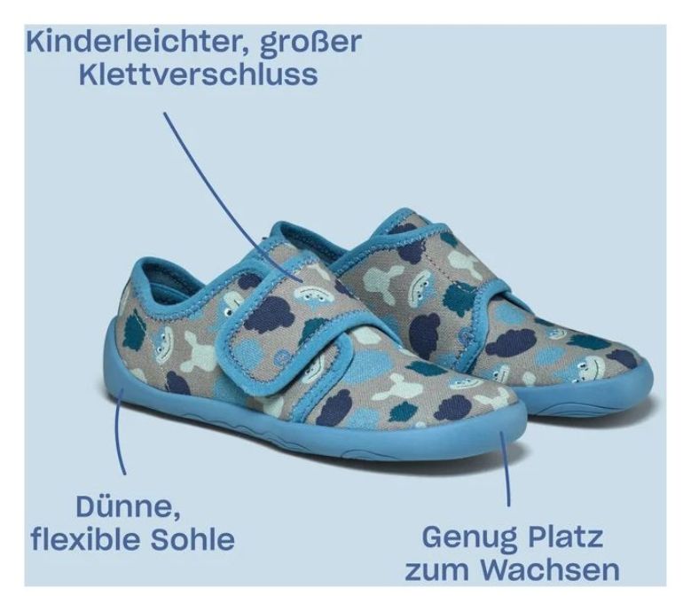 Affenzahn Slipper Hausschuhe Cotton Movy Raupe