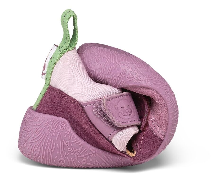 Affenzahn Lauflerner Sandale Leder Freely Elefant Blau