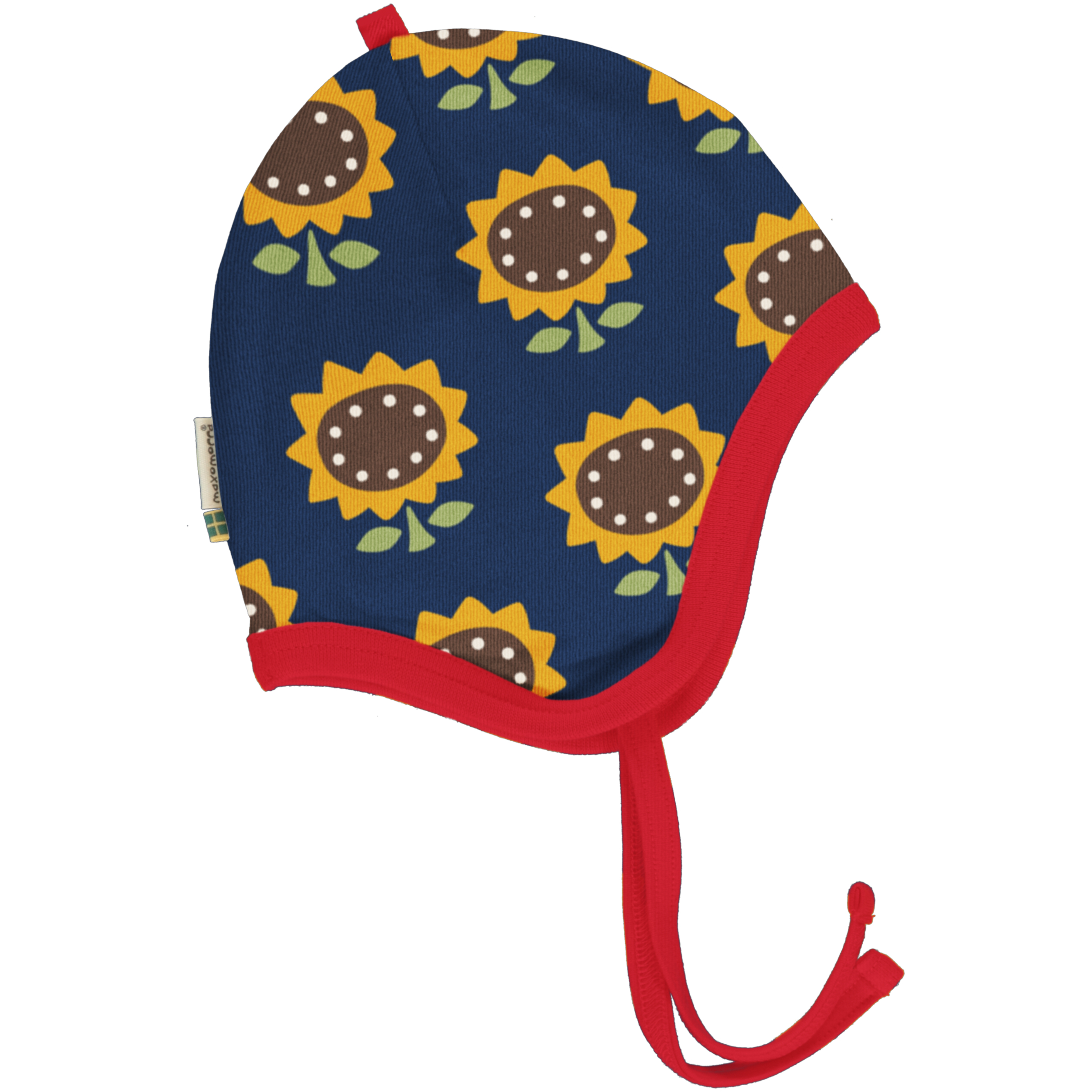 Maxomorra Baby Mütze Helmet Velour SUNFLOWER 40/42