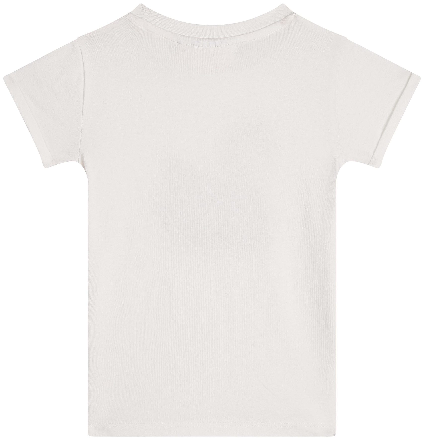 Someone Girl Kurzarmshirt Pailletten Swan ecru