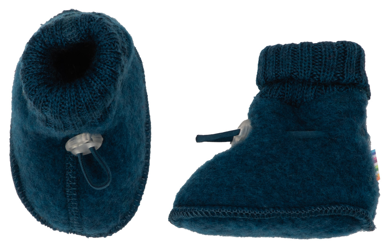 Joha Baby Schühchen Wollfleece blue