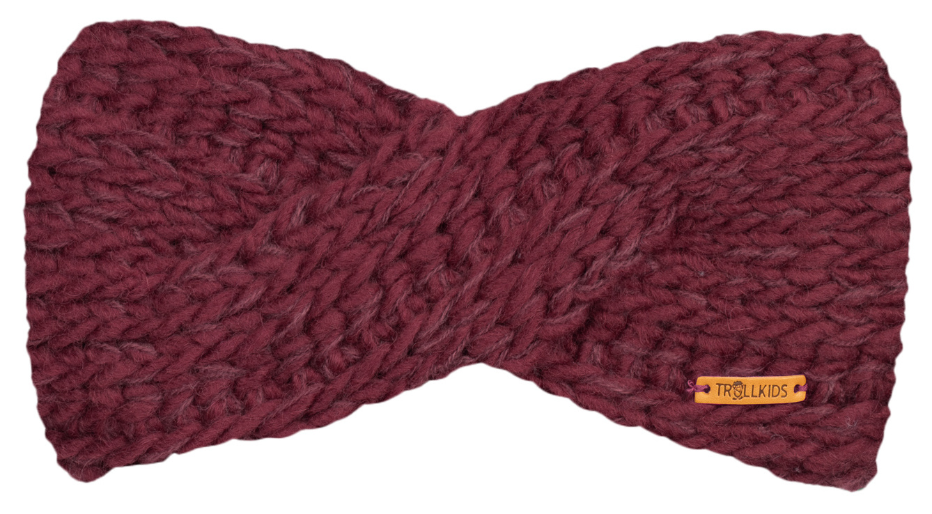 Trollkids Girls Winter Headband Deep Ruby