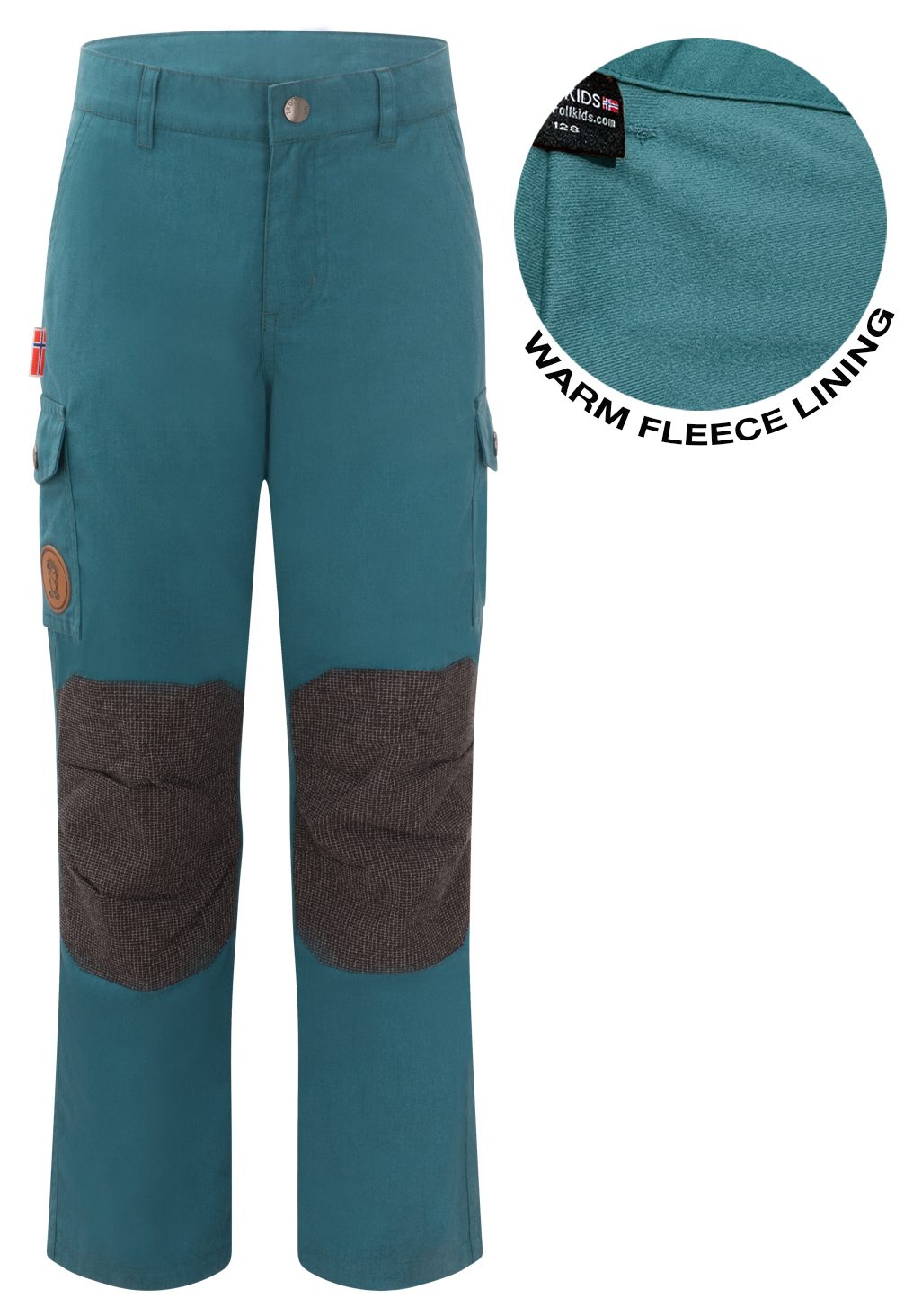 Trollkids Trollheimen Outdoorhose gefüttert Teal