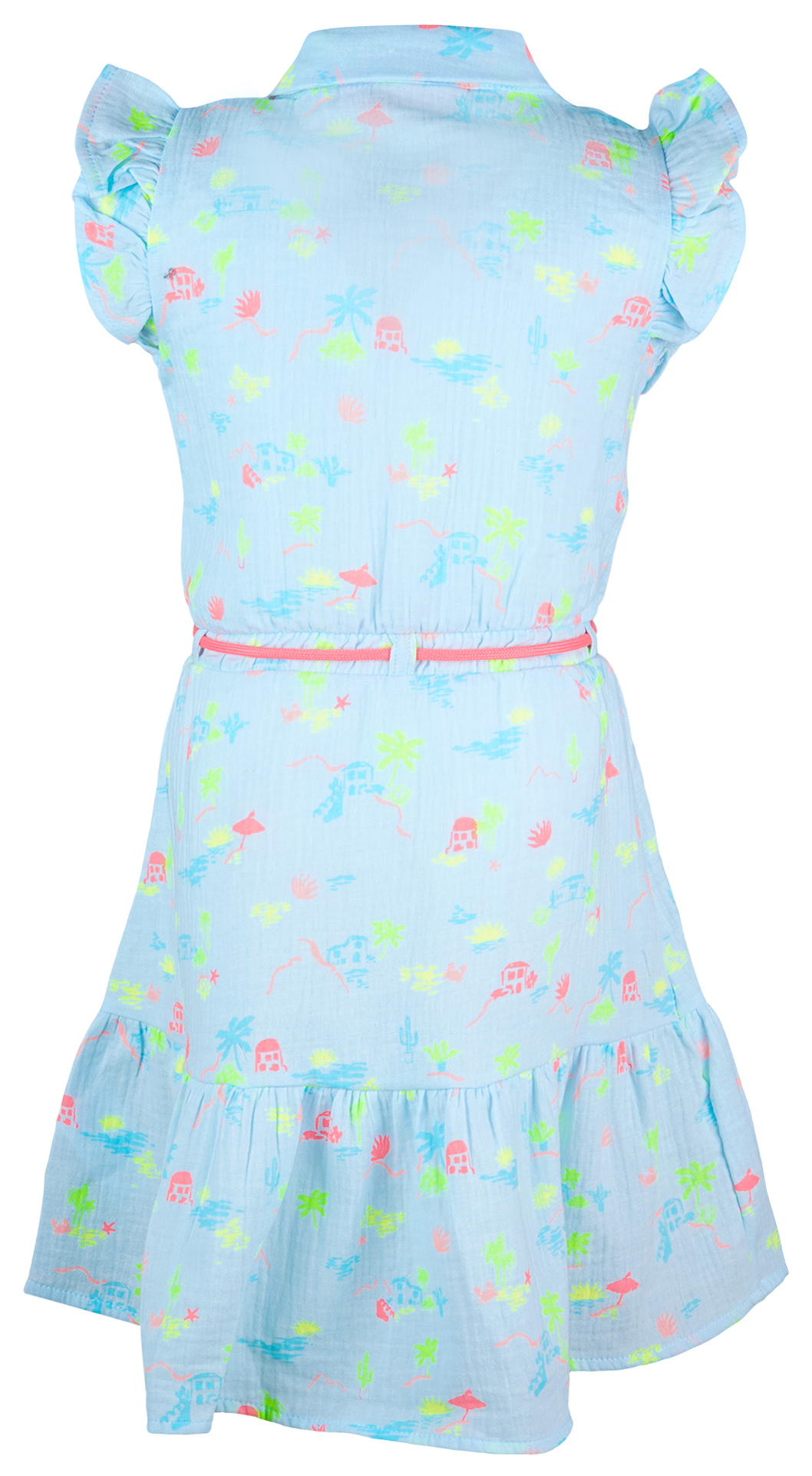 Someone Kleid Kurzarm Beach Soft Blue