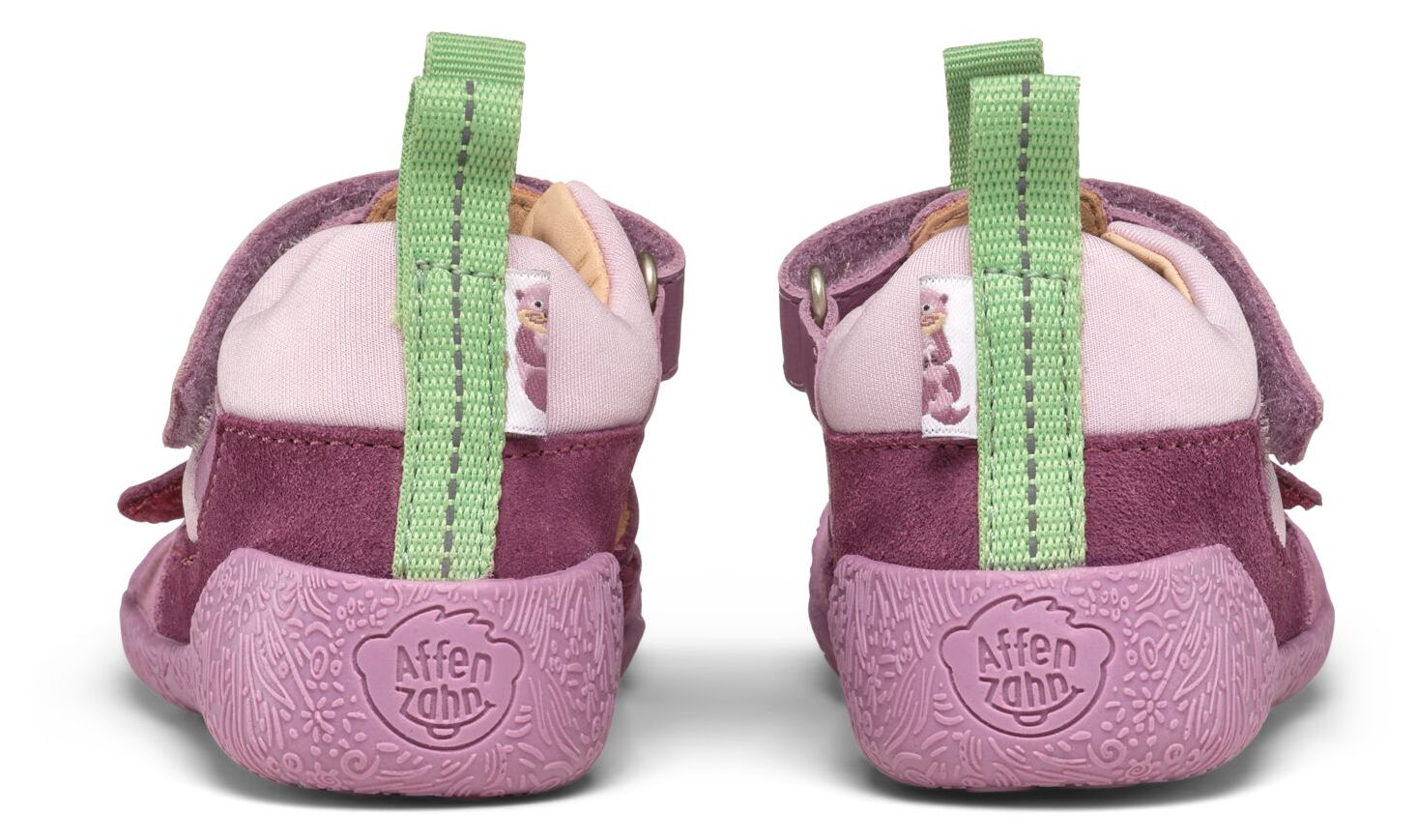 Affenzahn Lauflerner Sandale Leder Freely Elefant Blau