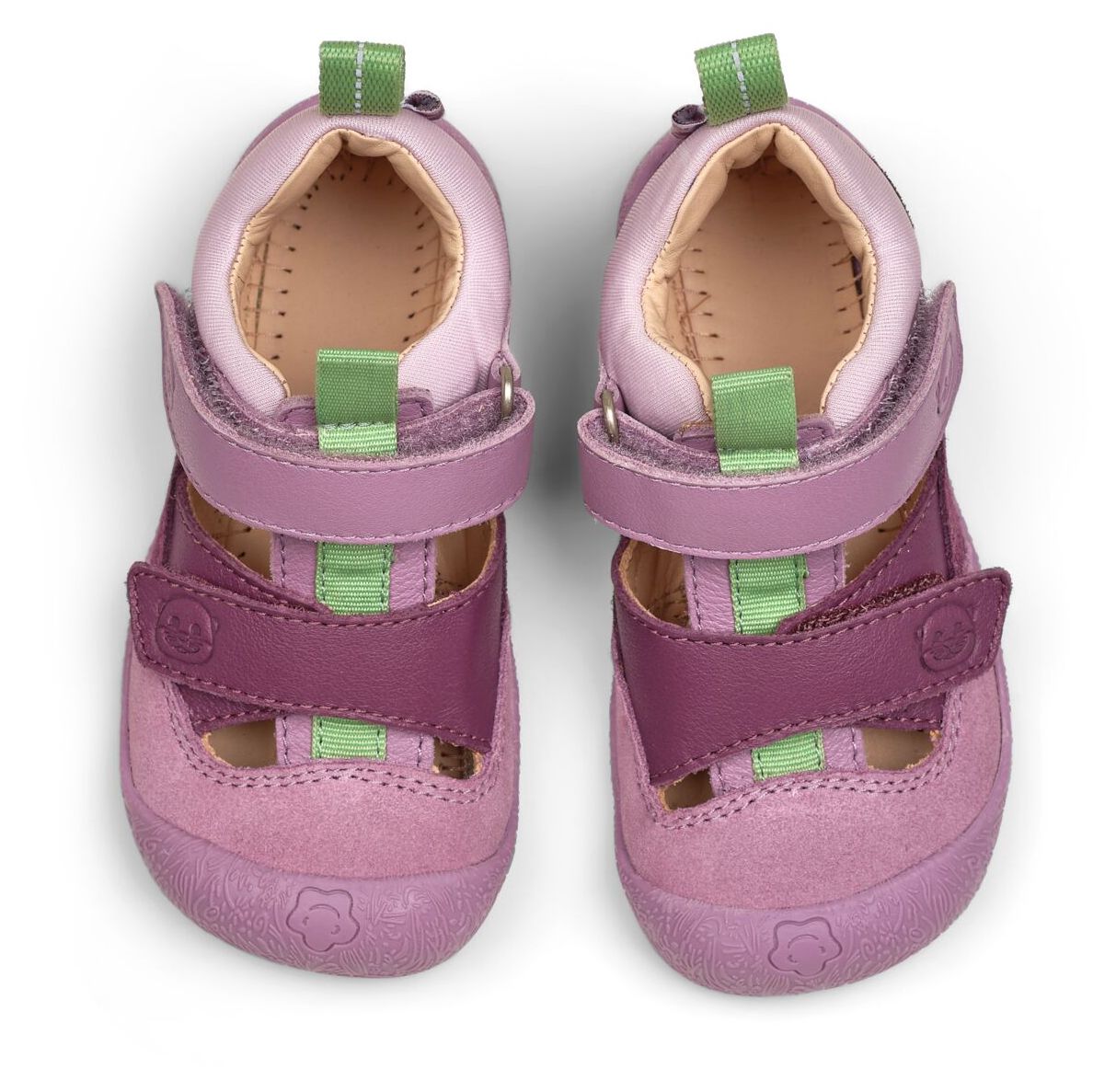 Affenzahn Lauflerner Sandale Leder Freely Elefant Blau