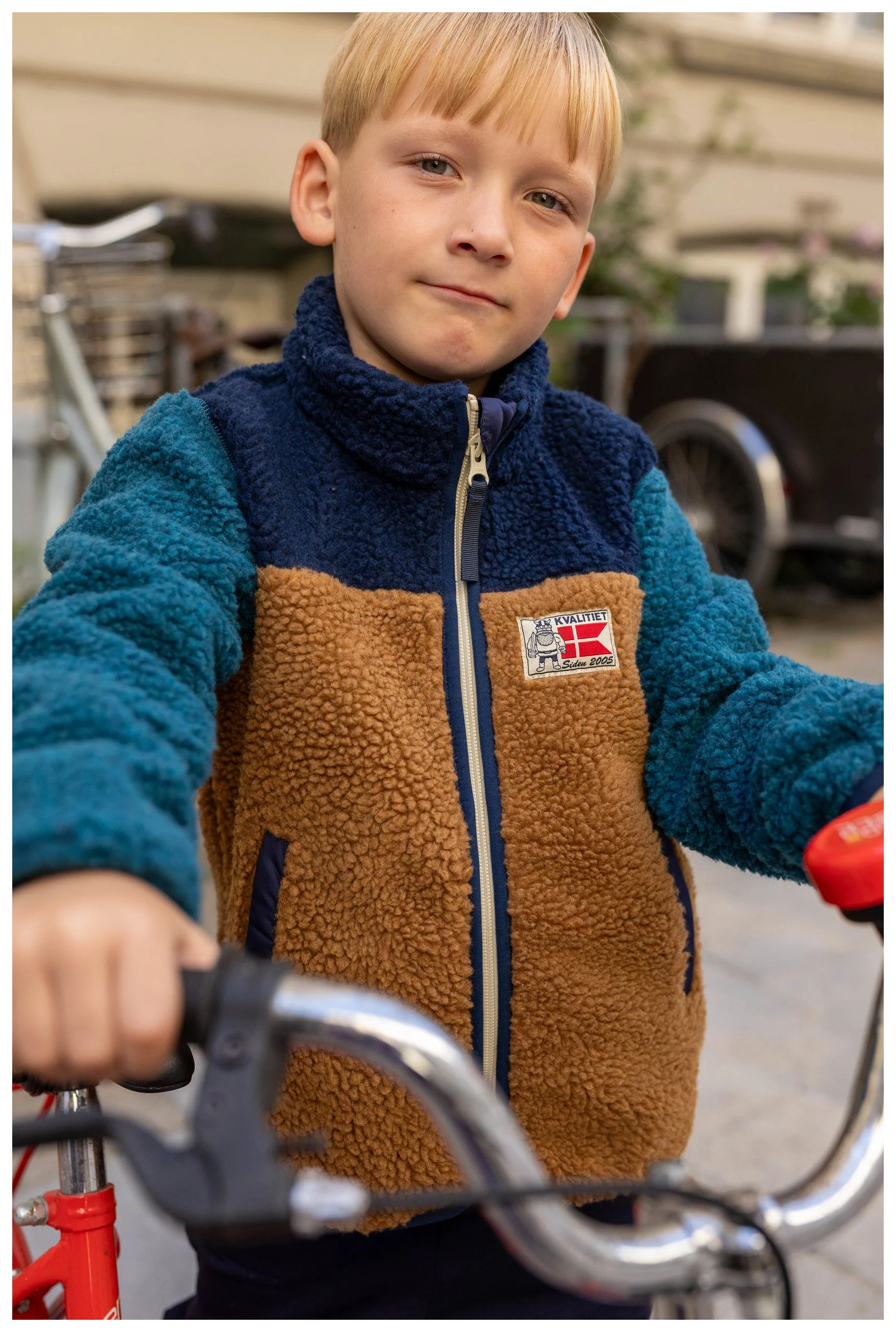 Danefae Fleecejacke Danodder Caramel/Dk Navy