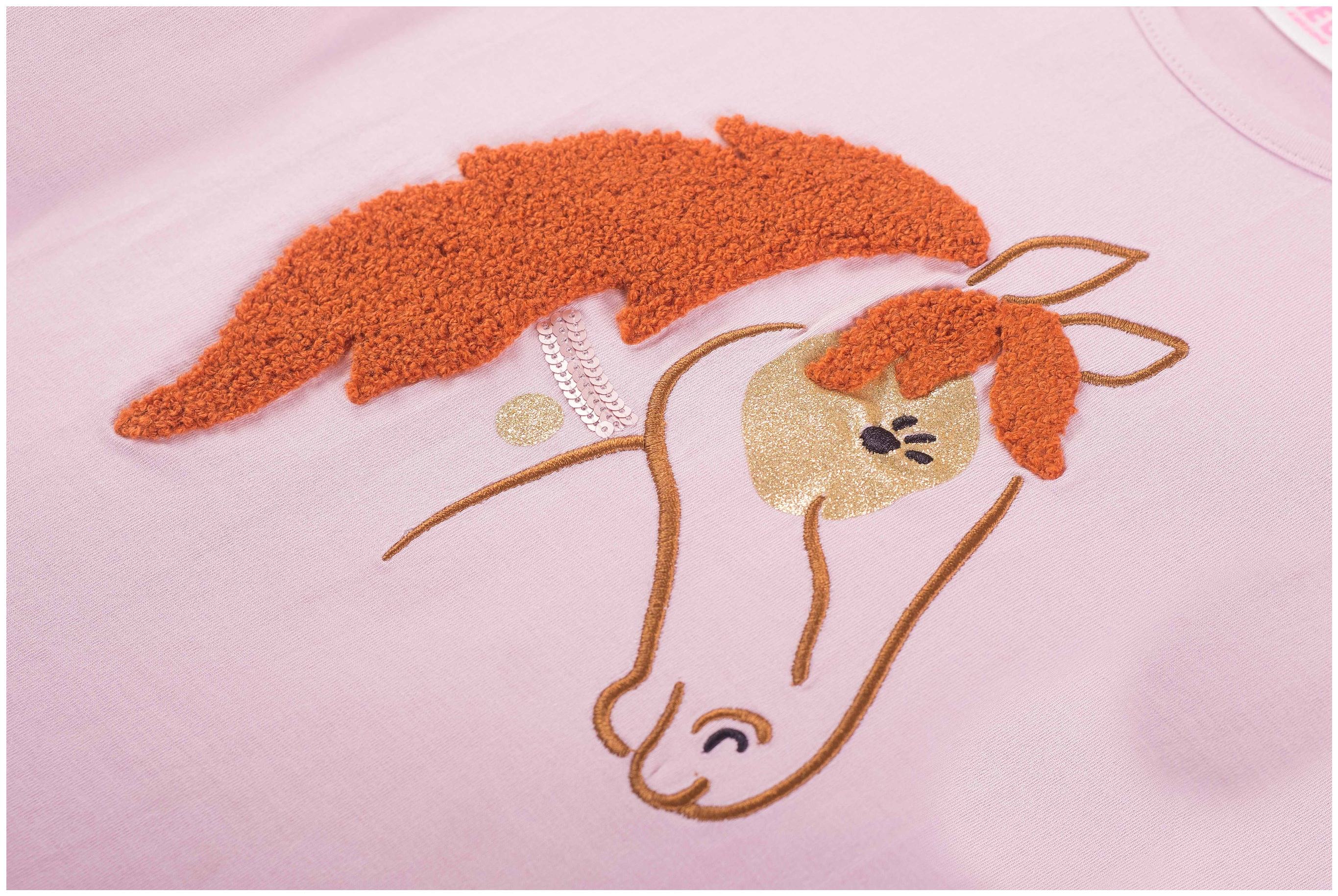 Someone Girl Langarmshirt Horse light pink