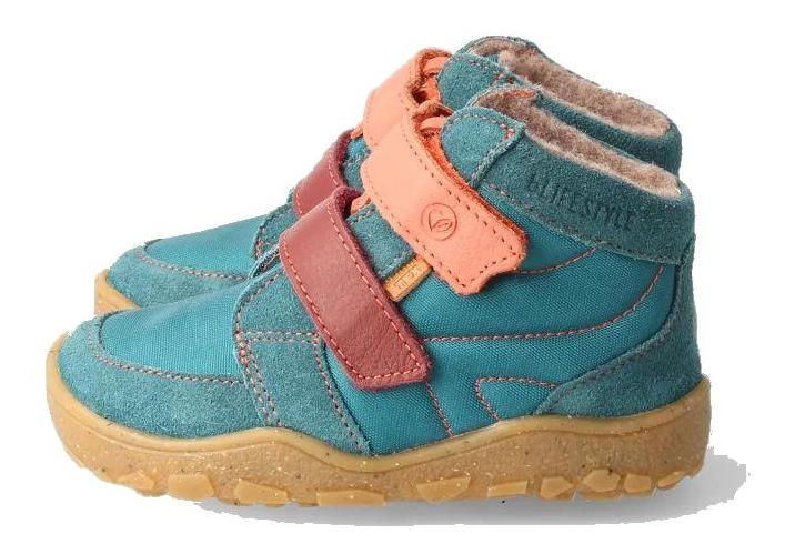 bLIFESTYLE Barfussschuh Tex Biber Kids petrol