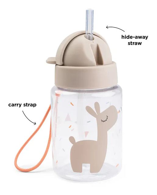 Straw bottle Celebration Sand 280 ml