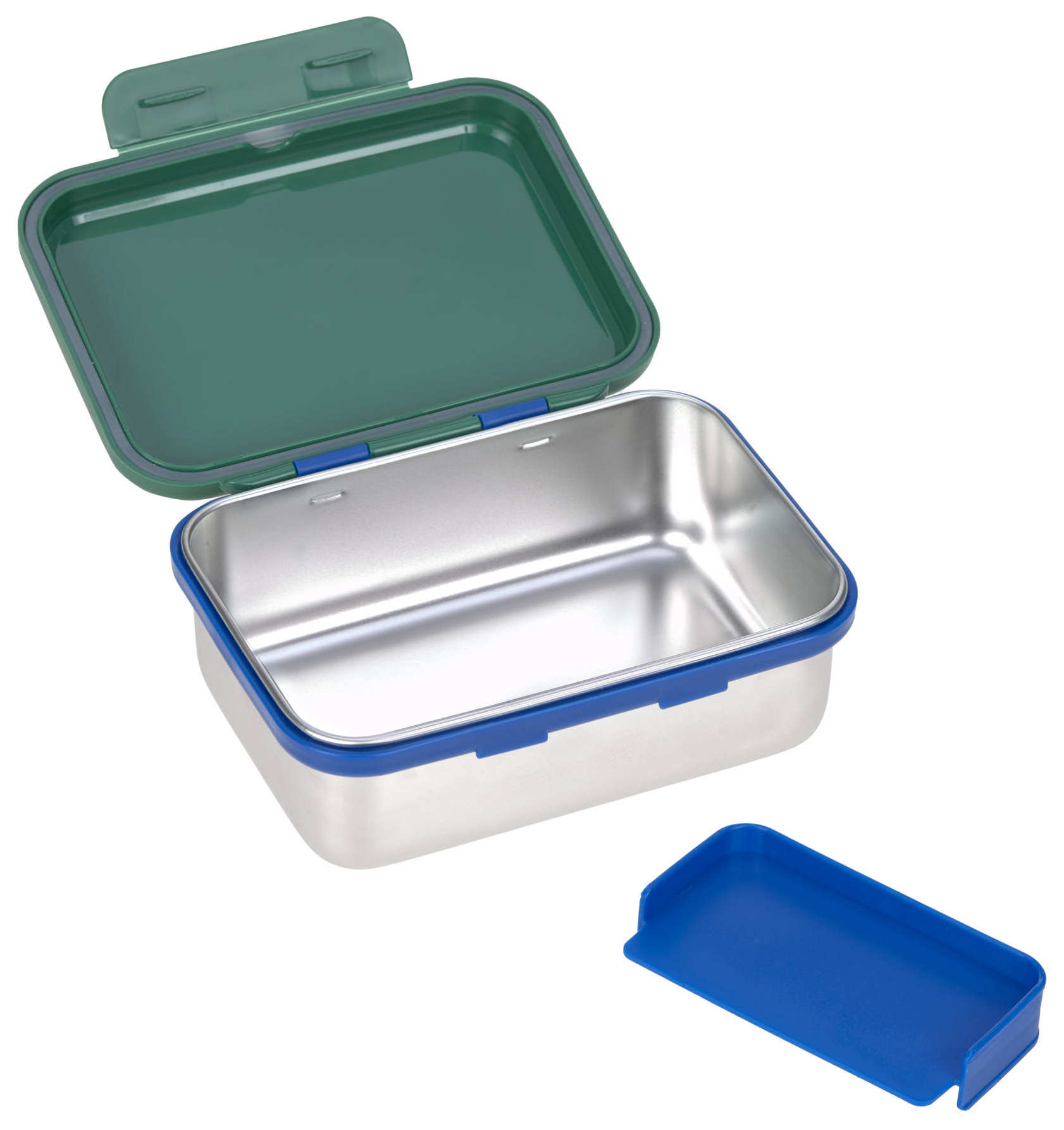 Lässig Lunchbox Stainless Steel Little Gang Rainbow green