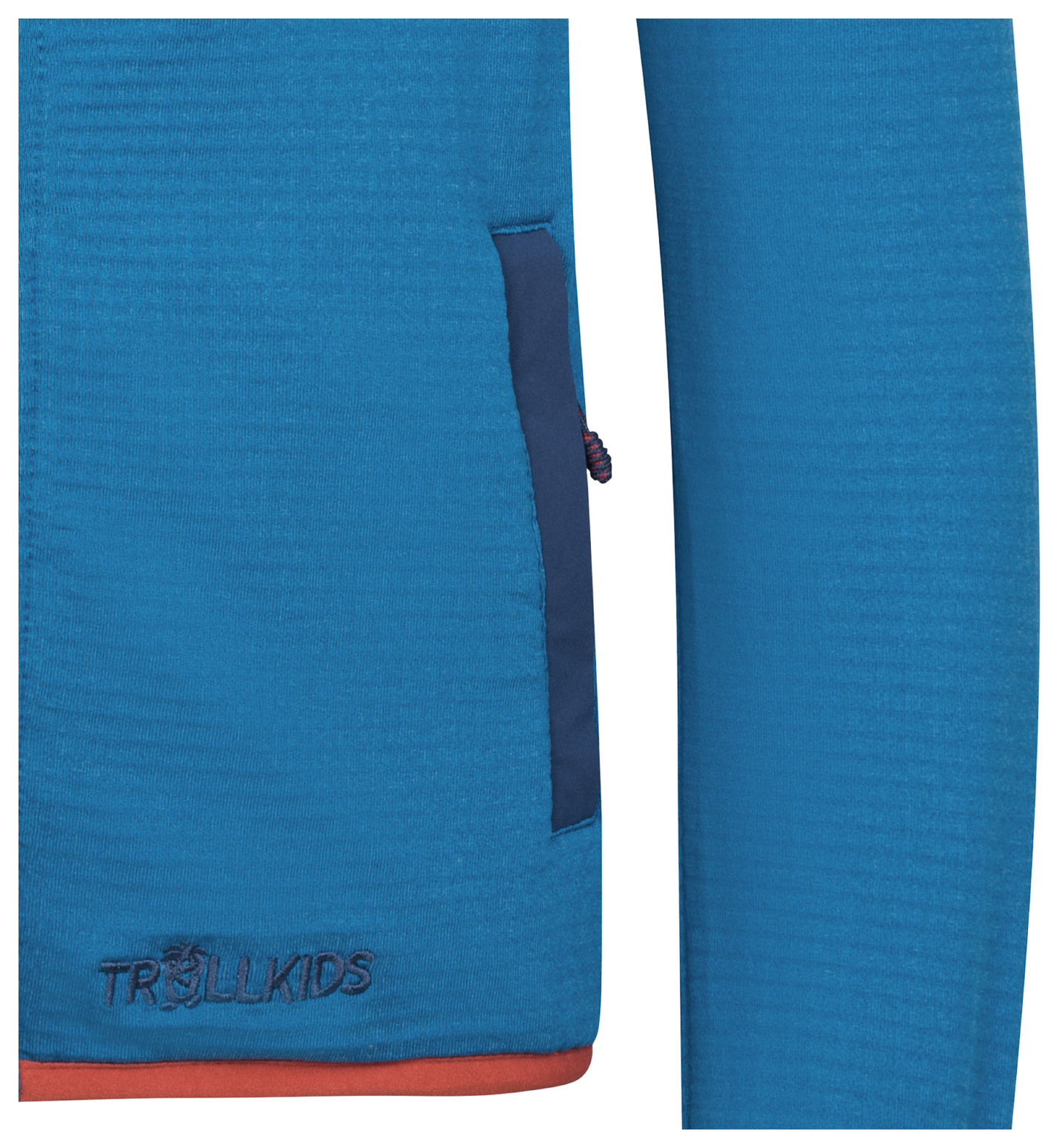 Trollkids Holmedal Fleece Jacke summernight blue/mystic blue