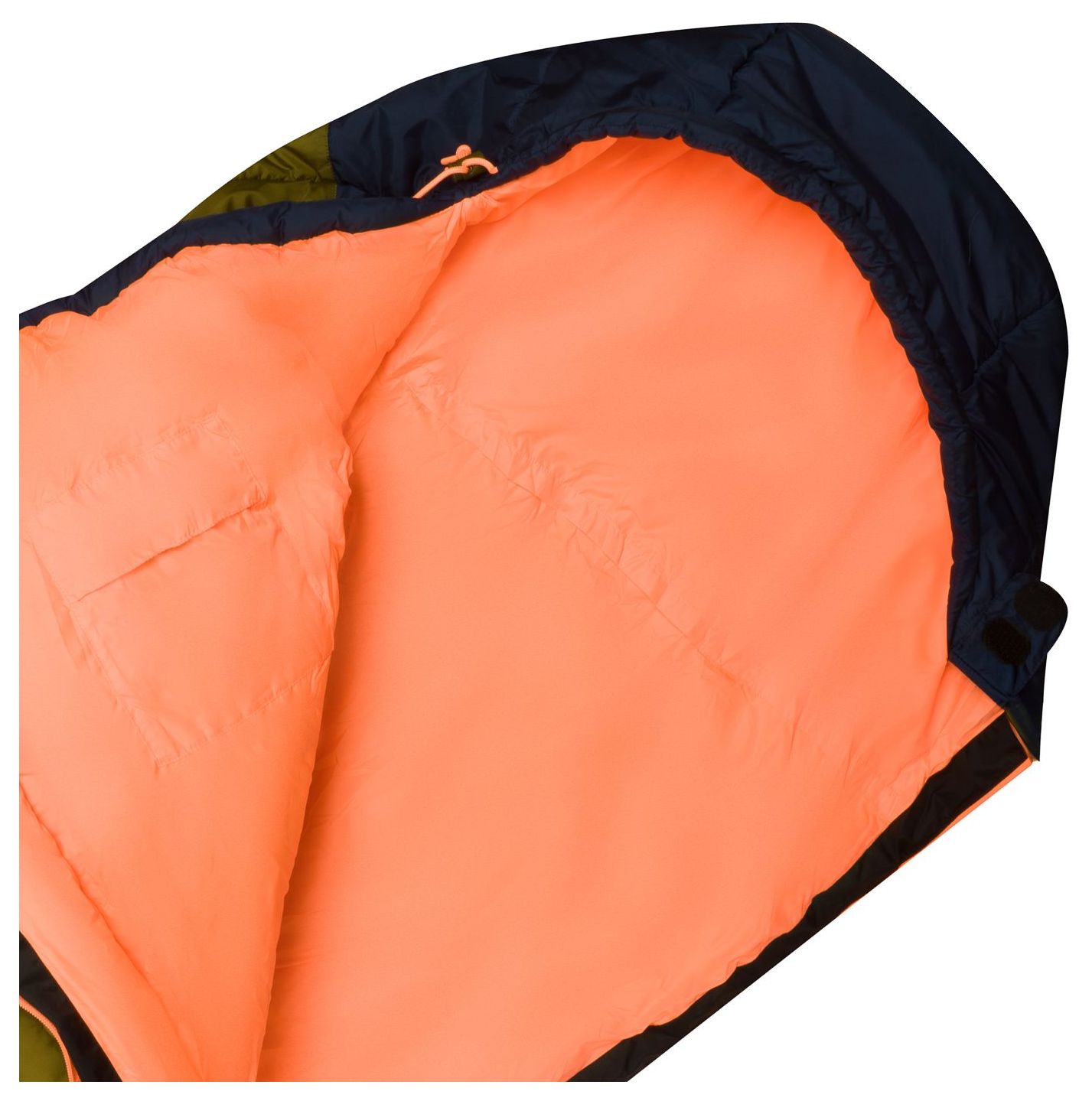 Trollkids Fjell Dreamer, extendable Schlafsack Spruce Green/Navy 160-190 x 68 x 45 cm, User height: 130-170 cm