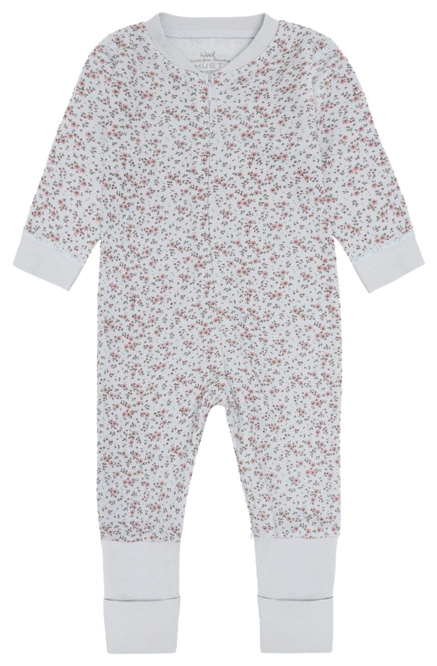 Hust & Claire Baby Bodysuit Wolle/Bambus A Bit Blue