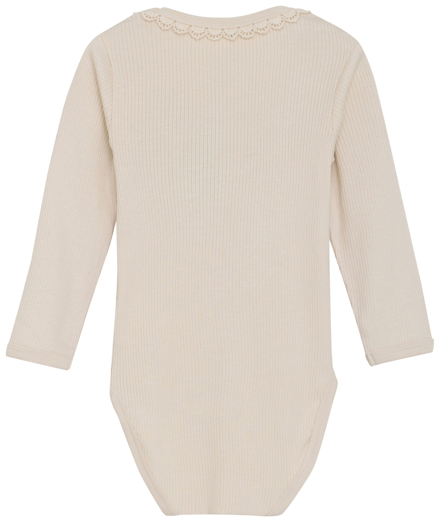 Minymo Baby Body langarm Uni sandshell