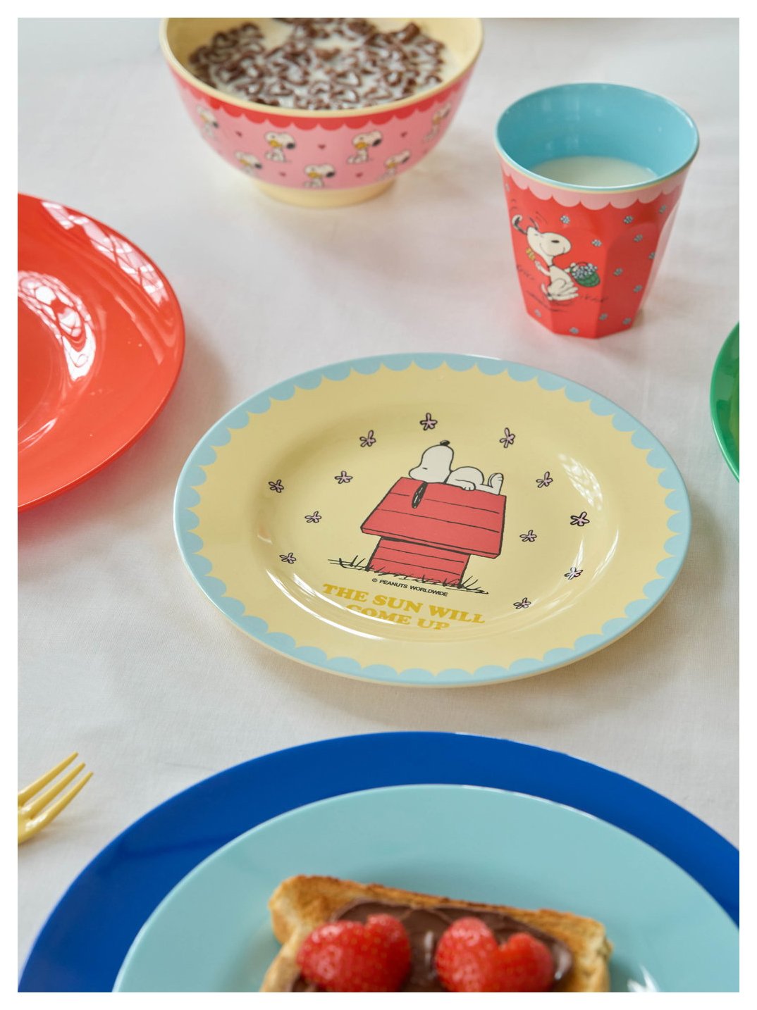 Rice Teller Snoopy Print creme