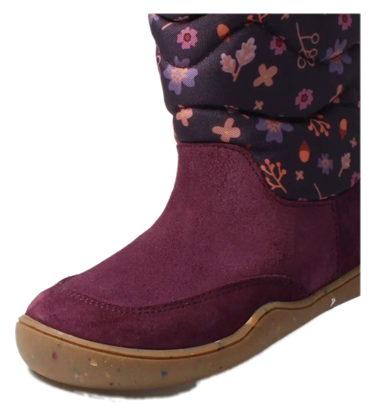 bLIFESTYLE Barfuß Winterstiefel Alpaka TEX Winterpflaume