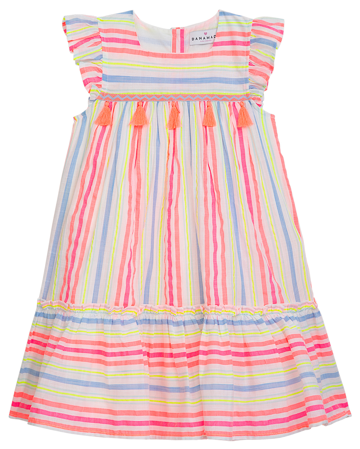 Danamade Kleid Woven Stripe multicolor