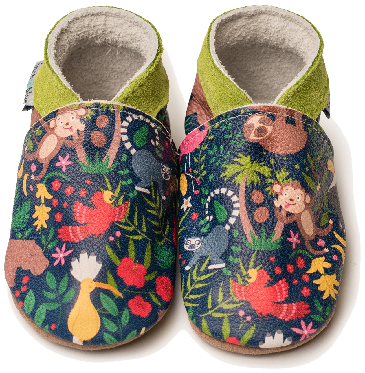 Inch Blue Lederpuschen Tropical