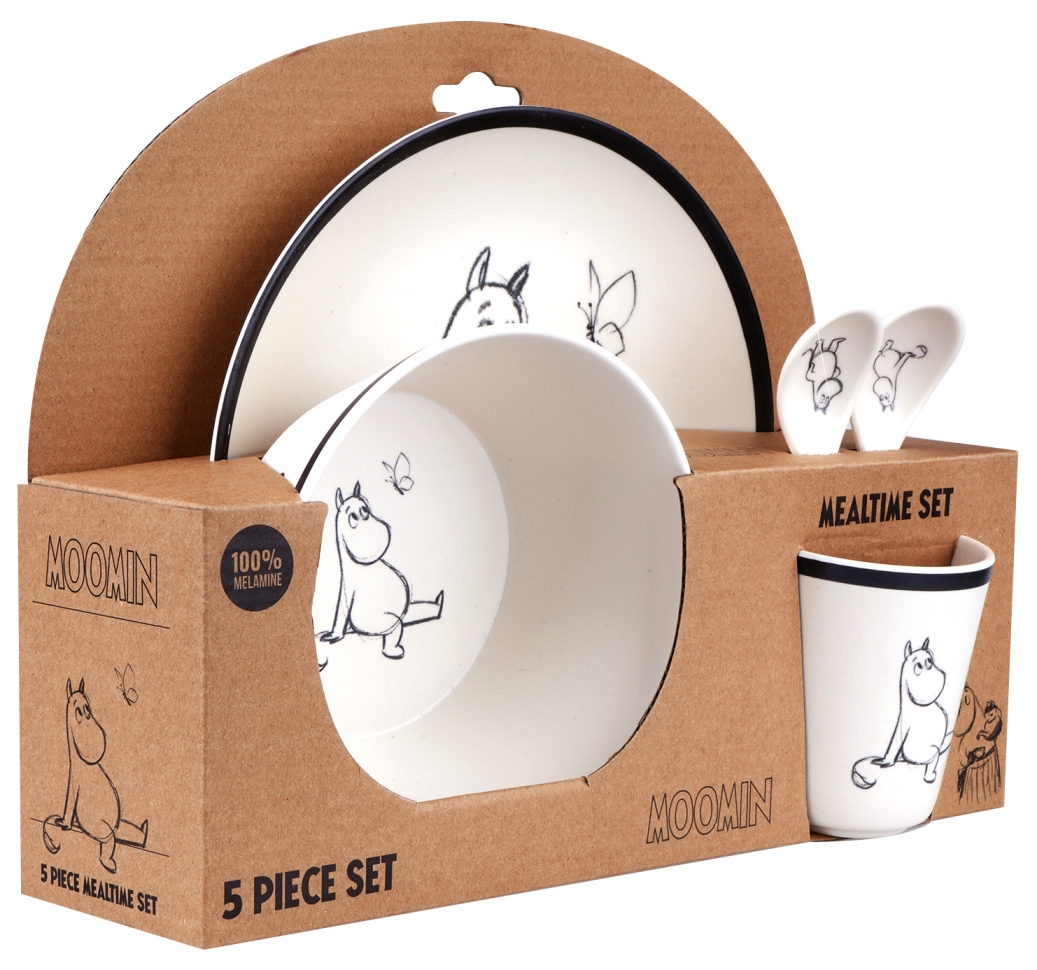 Barbotoys Geschirr-Set 5 Teile Moomin black