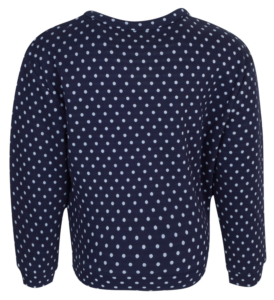 Someone Girl Pullover AOP Dots navy