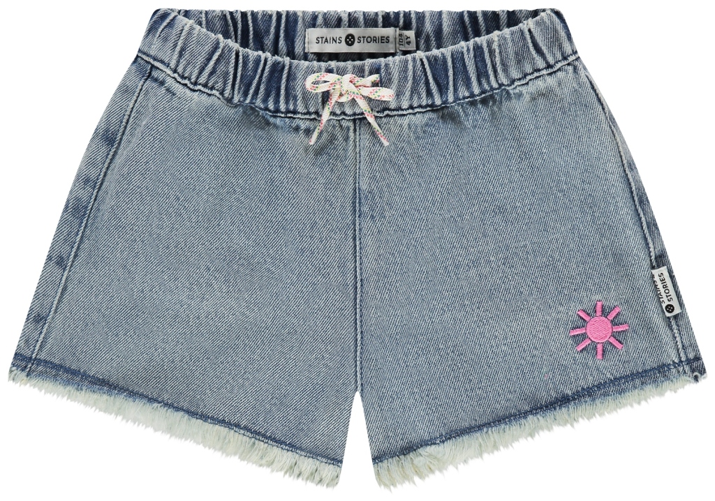 Babyface Girl Jeans Shorts Light Blue Denim