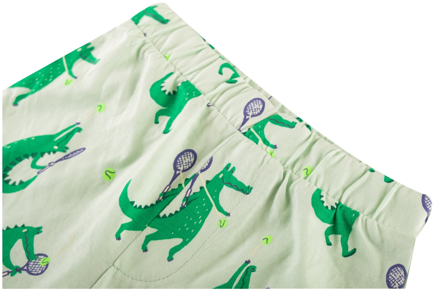 Someone Boy Pyjama kurz Krokodil mint
