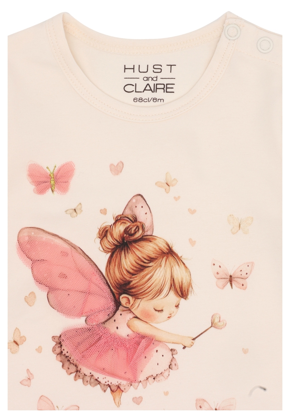 Hust & Claire Baby Girl Langarmshirt Fairy Pink